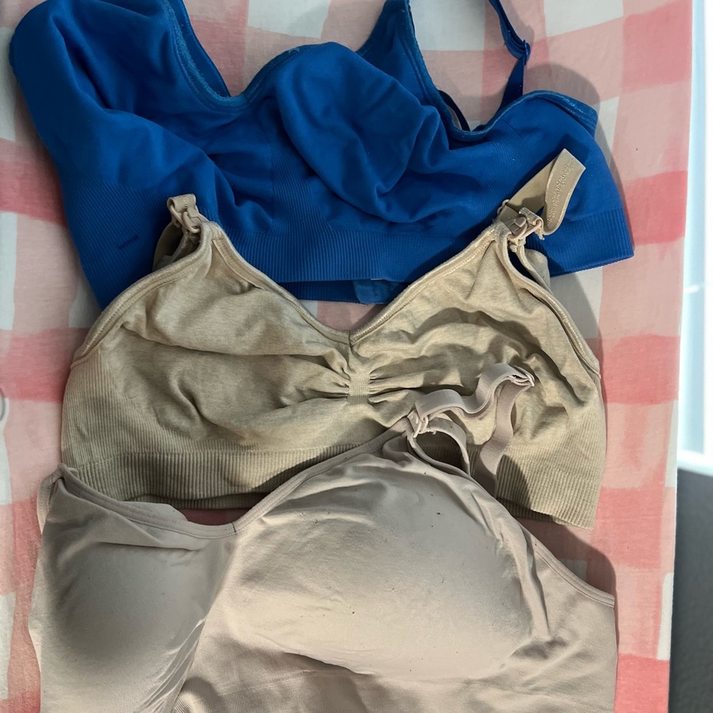 Set of 3 XL nursing bras